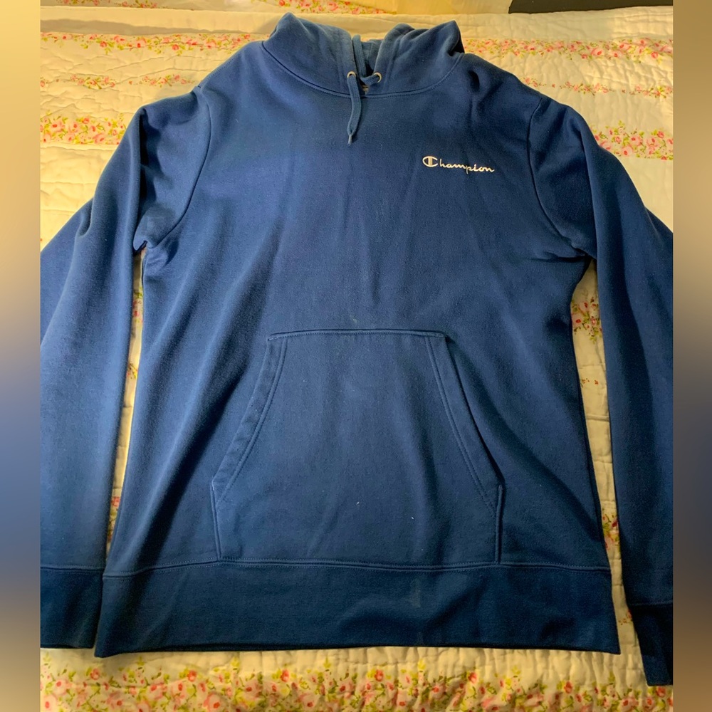 Blue Champion Hoodie - Size Medium